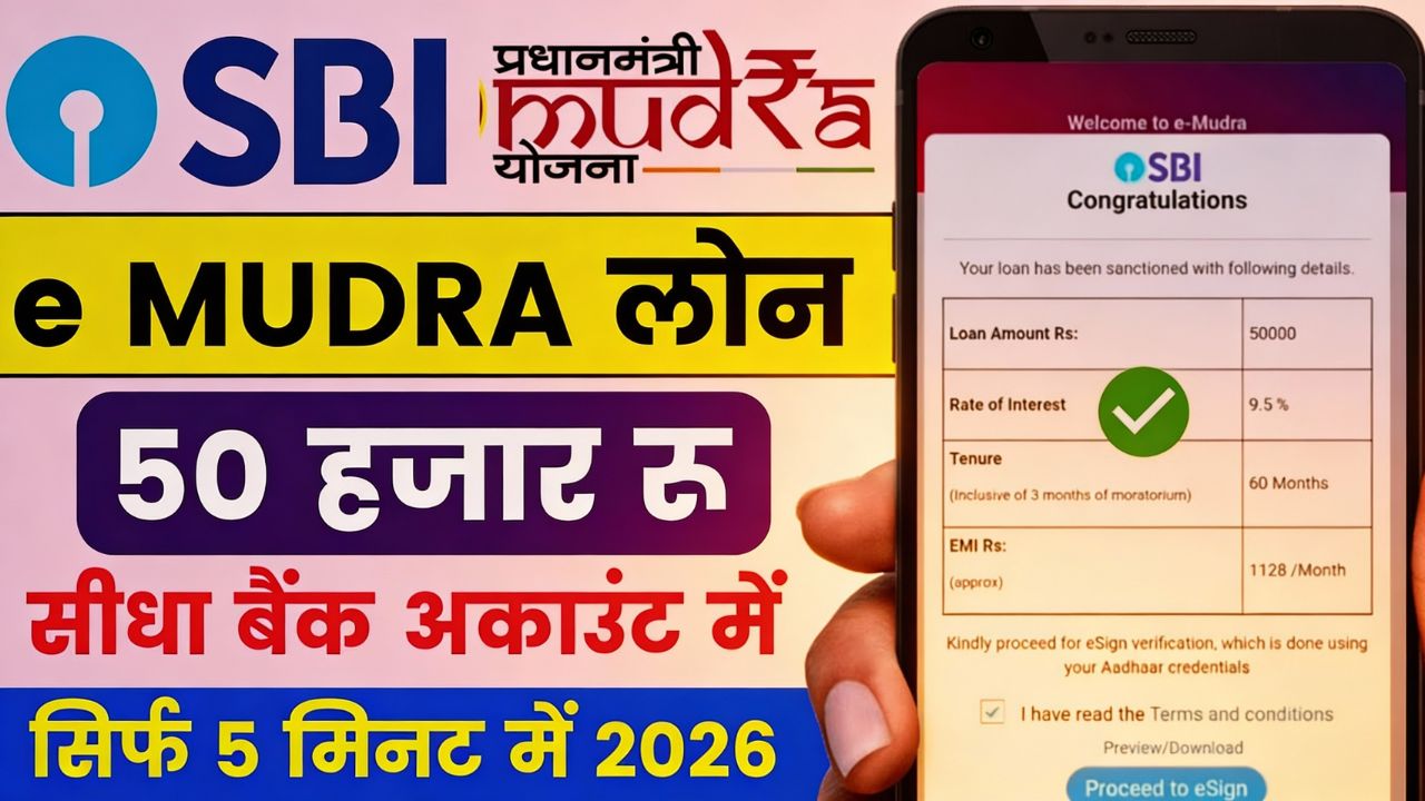SBI e-Mudra Loan Apply Online 2026